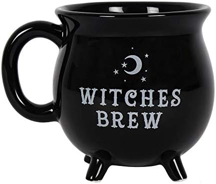 Pacific Giftware Witches Brow Brew Black Ceramic Cauldron