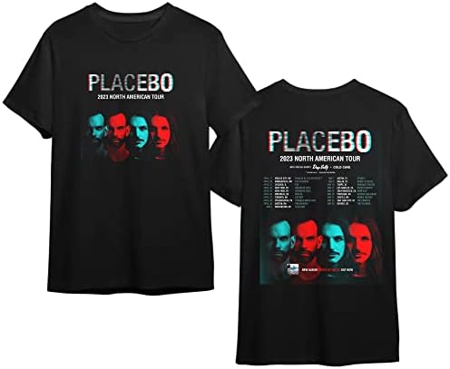 PL@CE%BO Band camisa 2023 Tour norte-americana, Place%Bo Tour 2023 T-shirt, 2023 PL@CE%Bo Presente camisa para fãs, Place%bo tee