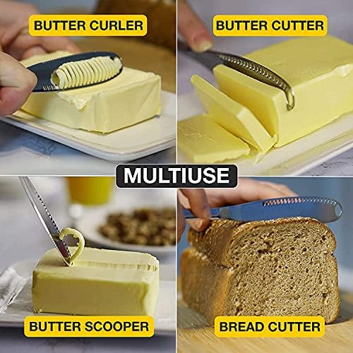 Sophix Butter Knife, Espalhador de faca de manteiga de presente elegante com orifícios, aço inoxidável FACA E FÁCIL FANDA E MUNTELADOR