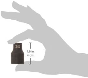 SK Hand Tool 34012 soquete de impacto padrão de 1/2 polegada, 3/8 de polegada