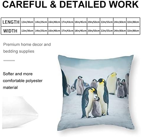 Animais mais fofos | Caçade de travesseiros de alimentação de pinguim para bebês 45x45cm