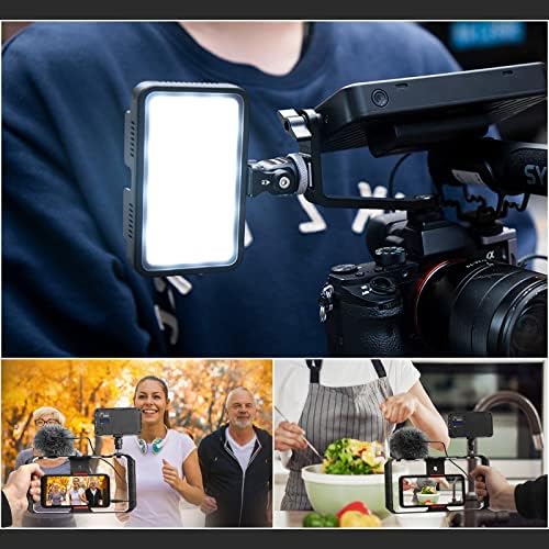 XIXIAN PL5 Pocket LED Video Light 2700K-6500K Photography Preenche Light Dimmable 6 Scene Lighting Efeitos Cri 95+ Bateria embutida com sapatos frios