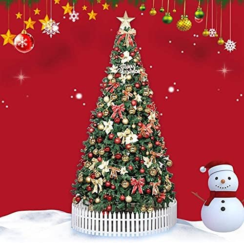 Haieshop Árvore de Natal Árvore Artificial da Árvore de Natal Árvore de Natal Artificial com luzes LED e ornamentos Premium dobradiça