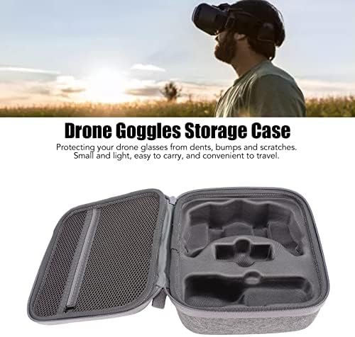 Bolsa de armazenamento de óculos de drones, estojo de pano de grande capacidade de grande capacidade para transportar bolsa de viagem