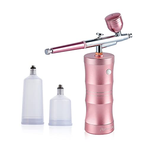 Máquina de maquiagem de airbrush, pistola de pulverização de oxigênio a vapor de face para spa hidratante facial,