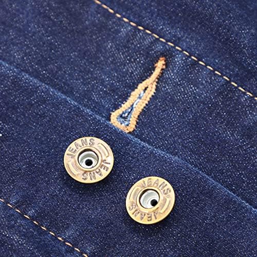 Botões de jeans Alvivi 100pcs com rebites Botões Removíveis Botões Removíveis Botões de Metal Ajustável Para Roupas de Jeans Reparação