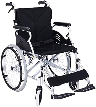 Cadeia de rodas Alumínio Alumínio Cadeira de rodas Cadeira de rodas dobrável dobrável pequeno auto -propelido à prova de punção com