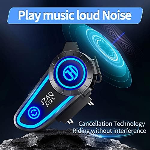 JZAQ MOTORCYCH CACACO CAPACIONAL Bluetooth Capacete Bluetooth Intercom 2 Correntes Ruído Sistemas de Comunicação Sistemas