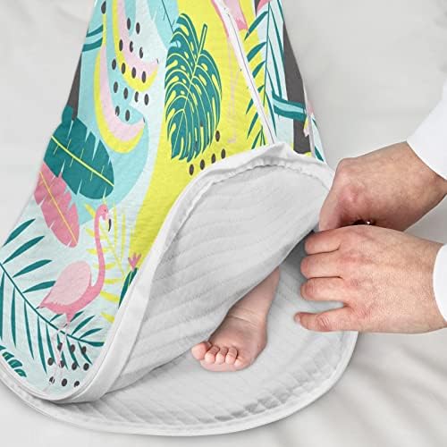 vvfelixl saco de sono para criança, planta flamingo bebê vestível cobertor para infantil, saco de transição saco de dormir,