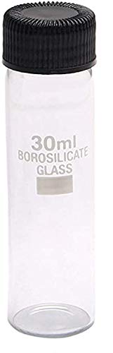 Harmony Borossilicate Vidro de vidro transparente 30 ml de armazenamento de armazenamento amostra