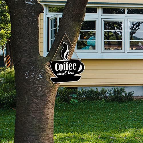 Coffee placar decoração de parede de cozinha, café e chá, sinal de casa para a estação de café de cozinha de cozinha
