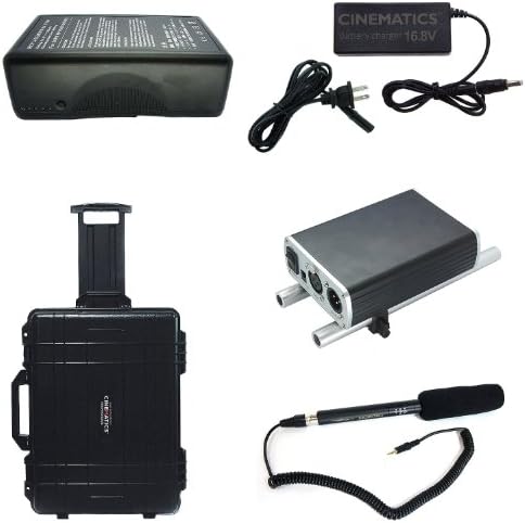 Cinematics DSLR Film Super Kit Siga o Focus Controller +Matte Box +Gear Ring +HDMI Monitor +V-Mount BP Battery HDMI Splitter