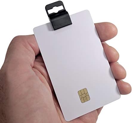 Black Gripper Holdter Ghlamps para emblema de ID de espessura padrão, cartão inteligente, CAC, chip ou cartão de furto,