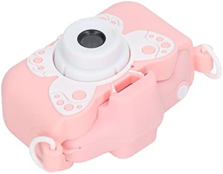 Câmera infantil, câmera de vídeo digital de desenho animado rosa de 20MP para crianças, câmera infantil para presente