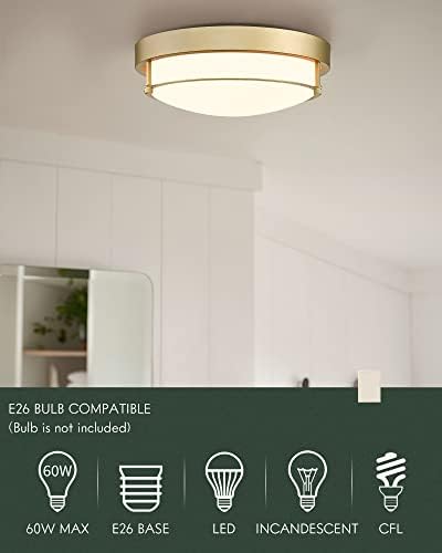 Cargifak Champagne Gold Chandelier, lustre de cristal de 4 camadas, luz moderna de 12 polegadas de 2 polegadas de