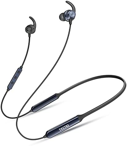 Tecno Wireless Ruído ativo cancelamento de fones de ouvido Bluetooth com microfone, 38hrs Playtime NeckBand Phoedphones Bluetooth, fones de ouvido Bluetooth 5.1 com magnético