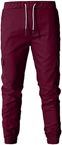 Calça de trabalho masculino calça de bolso casual de carga masculina tamanho masculino e calça de carga masculina