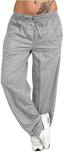 Calça de moletom feminina de Yoga Athletic Runging Casual calças de pinça de suor casual Cincha as calças