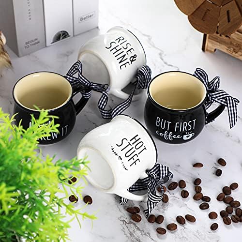 Patelai Espresso Cup, 5 onças Mini Caneca de café, presente de natal para mulheres mãe amante de café Fazenda Coffee Bar Decoração de bandeja de aniversário Presente de inauguração