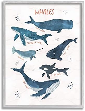 Stuell Industries Náutico Diagrama de baleia Narwhal Tipes Bubbles Ilustração, Design de Nina Blue