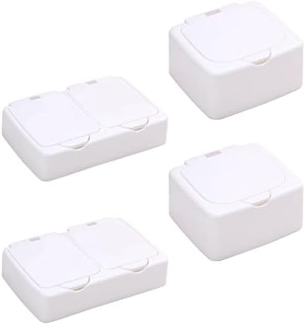 Topbathy 4pcs pequenos recipientes de armazenamento caixa da caixa de joias do tipo jóias de caixa de armazenamento Organizador de desktop de plástico para itens pequenos artesanato jóias de jóias