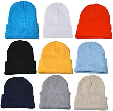 Tricô de esqui quente de esqui chapéu de inverno Hap quadril unisex Baseball Caps de beisebol primário de cor primária