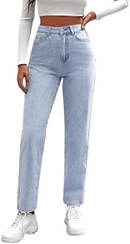 Calças de flores silvestres para mulheres colorir mulheres altas jeans elásticos jeans jeans Solid Slim Button calça emagrece