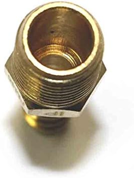 Interestadual Pneumática FM45 Mangueira de latão Fitting, conector, 5/16 polegadas Barb x 1/4 de polegada NPT End Male