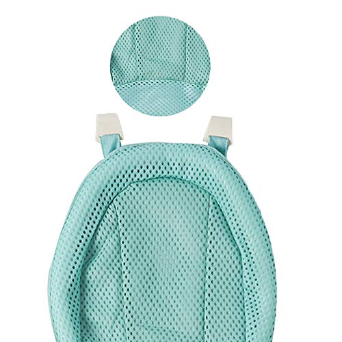 Baby Bath Seat Suporte Bathtub Chuveiro Mesh Non Slip Green ajustável para recém -nascidos banheiros e assentos infantis