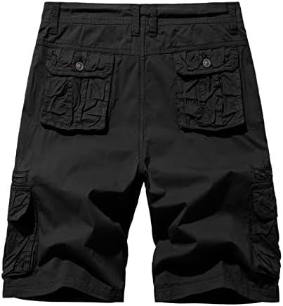 Shorts masculinos casuais, shorts de verão masculinos casuais capris straight multi bolso