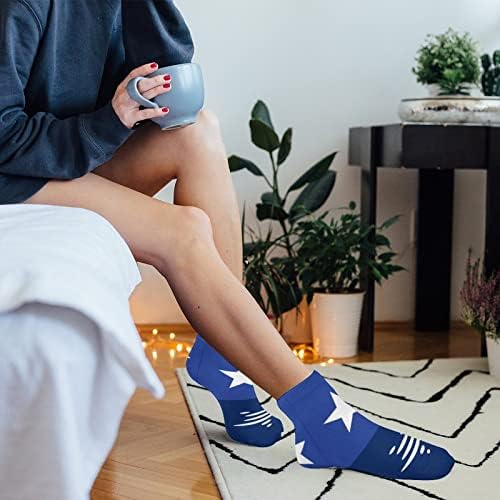 Minnesota Flag Funny Running Ankle Socks Athletic não meias de shows amortecidos para homens mulheres