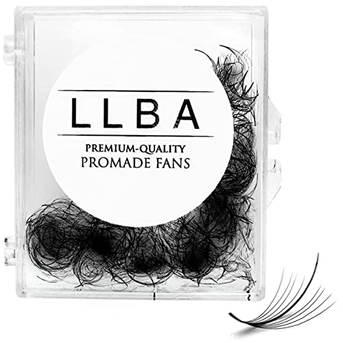 LLBA Promade Wispy Lash Extensions 9d 0,05, cílios artesanais fãs de volume, ccd cacos, comprimento de 9-17 mm, aplicação