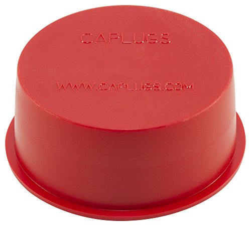 CAPLUGS QTV11AQ1 Tampa e plugue de vinil cônico de plástico. TV-11A, PVC, Cap od 0,775 ID do plug 0,980, vermelho