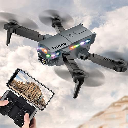 Mini drone com câmera dupla 1080p HD FPV - Controle remoto dobrável 3 Battery Quadcopter Toys Presentes para meninos Altitude de