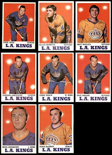 1970-71 TOPPS LOS ANGELES KINGS Set Set Los Angeles Kings - Hockey Ex/Mt Kings - Hóquei