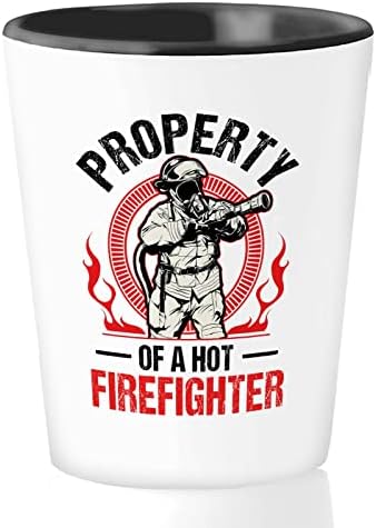 Bubble abraça o bombeiro tiro de vidro 1,5 onças - propriedade de uma unidade de emergência - unidade de combate a incêndios da academia de incêndios Profissão FIRTRUCK Sirenes