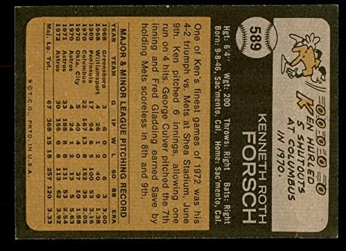 1973 Topps 589 Ken Forsch Houston Astros Ex/Mt Astros