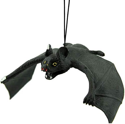 ECYC 2PCS Halloween Hoveror House Bat Props Home Wall Window Ornamentos de simulação Bat Dubly Decoração de Halloween