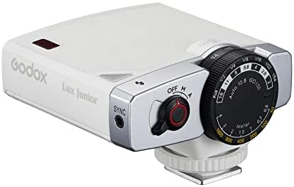 Câmera retro júnior de godox lux flash gn12 6000k temperatura de cor Auto e modos manuais 1/1-1/64 Power flash 28mm Substituição da distância focal da Canon Nikon Sony Fuji Olympus Shoe Hot Cameras