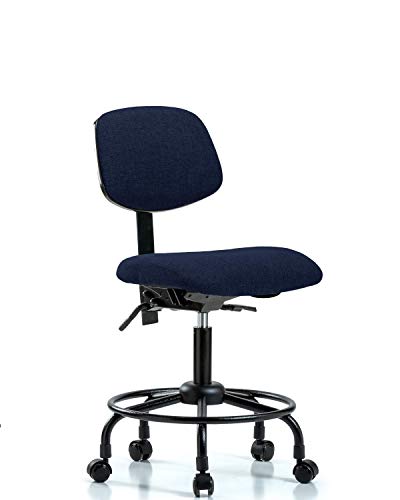Labtech Seating LT41507 Faixa da mesa de mesa de altura da cadeira redonda base de tubo, rodízios, Borgonha