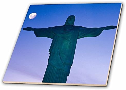 3drose CT_85782_1 Brasil, Rio de Janeiro, Cristo o Redentor-SA04 THA0045-TOM HASELTINE-CERAMIC TILE, 4 polegadas