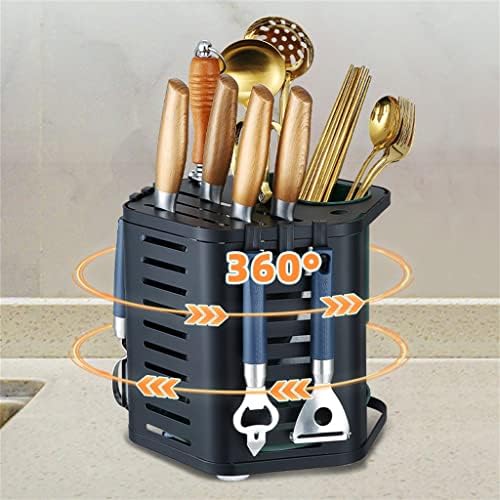 Mesa FEER Top Multifuncional Kitchen Spoon Storage Rack com Rack de armazenamento rotativo de recepção de água