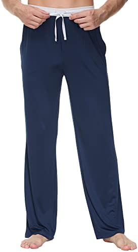 Tinta+calça de moletom casual para homens, ajuste descontraído, camisa macia e macia, calça de cordão de loungewear com bolsos