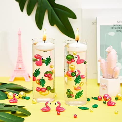 2106 peças Flamingo Vaso Filler Monstera Tabel Decor Decoração de velas flutuantes para peças centrais Decoração de partido