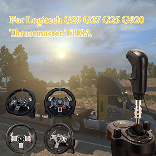 YXHARD USB Truck Simulator Gotshift Knob para shifter de corrida ATS/ETS2 para Logitech G29 G27 G25 G920 e Thrustmaster Th8a