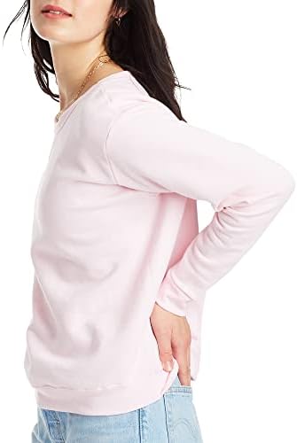 Hanes Feminina Crewneck Sweatshirt, EcoSmart Fleece Feminino Pullover Sweatshirt, Sweatshirt para Mulheres