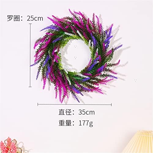 Douba Lavanda Wreath Flowherhouse Garland Door da frente para a cor de coroa de casamentos decoração