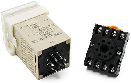 CEKGDB DH48S-S 0.1S-990H AC 110V 220V DC 12V 24V Ciclo de repetição SPDT Relé de tempo do timer programável com soquete DH48S