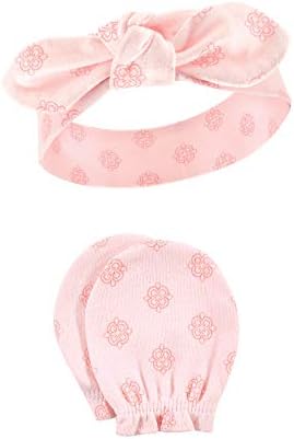 Hudson Baby Baby Girls 'Cotton Headnd e Scratch Mitten Conjunto