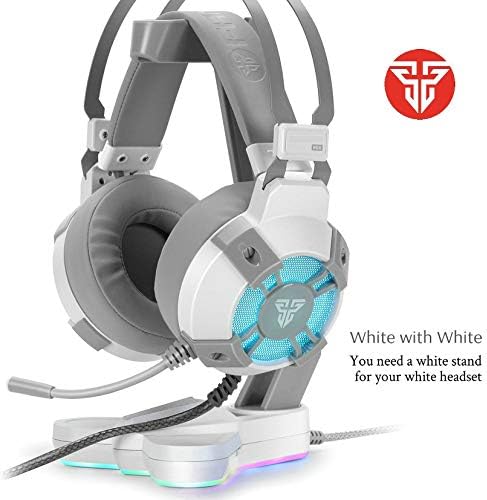 Tower RGB Headset Stand, detentor do fone de ouvido para jogadores acessórios para jogos para jogos, branco